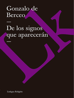 cover image of De los signos que aparecerán